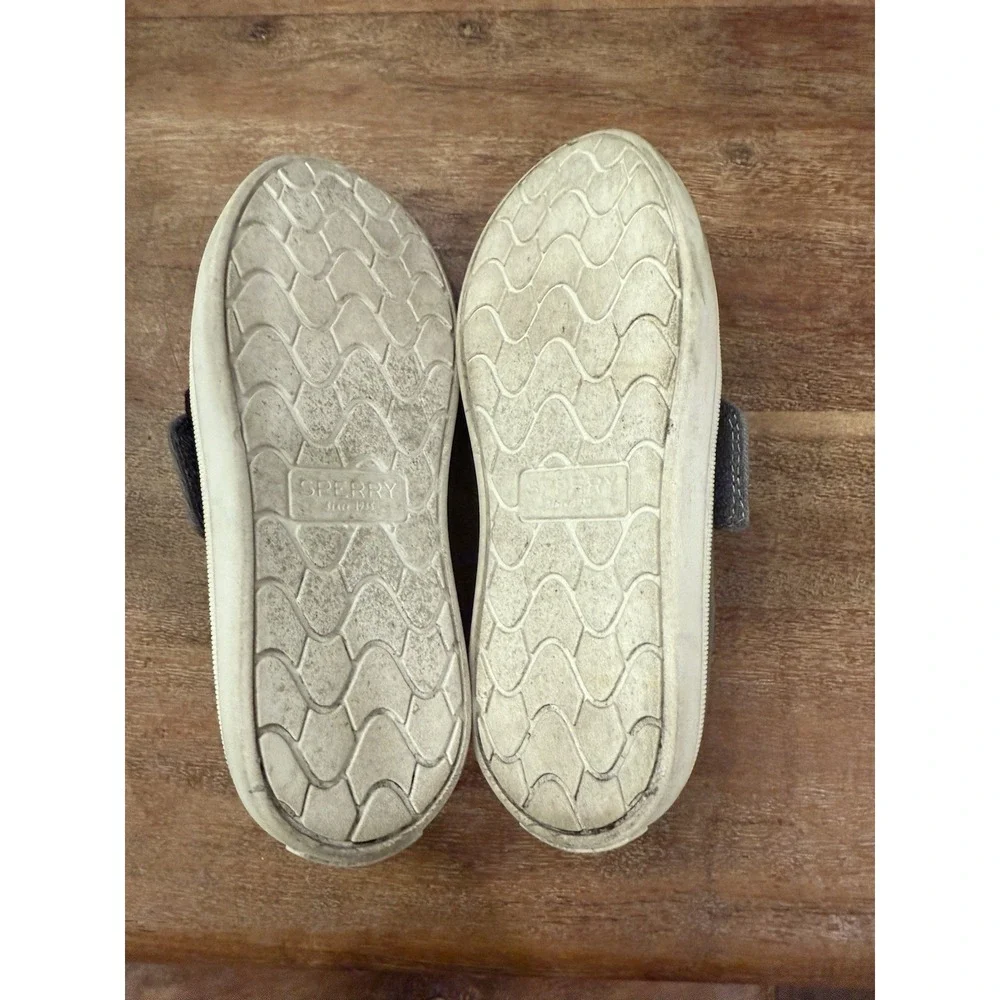 Sperry Kids Unisex‎ Salty Washable Moccasin Black/Charcoal Size 11 Little Kids